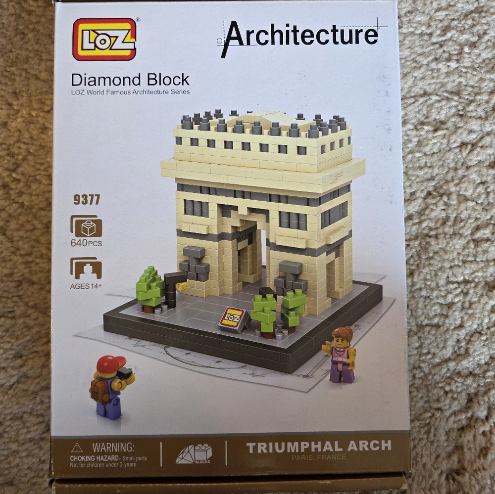 New Loz Architecture Building Diamond Block 9377 640 pieces Triumph Arch